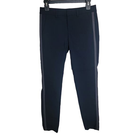 Vince Navy Blue Straight Leg Dress Pants Size 0 Wool Blend - Picture 1 of 3